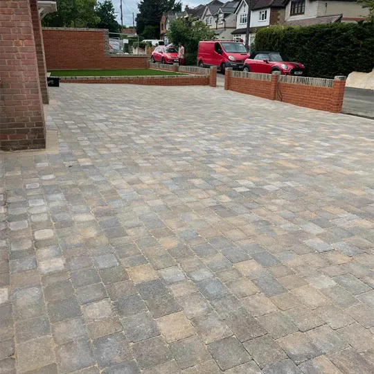 brick driveway